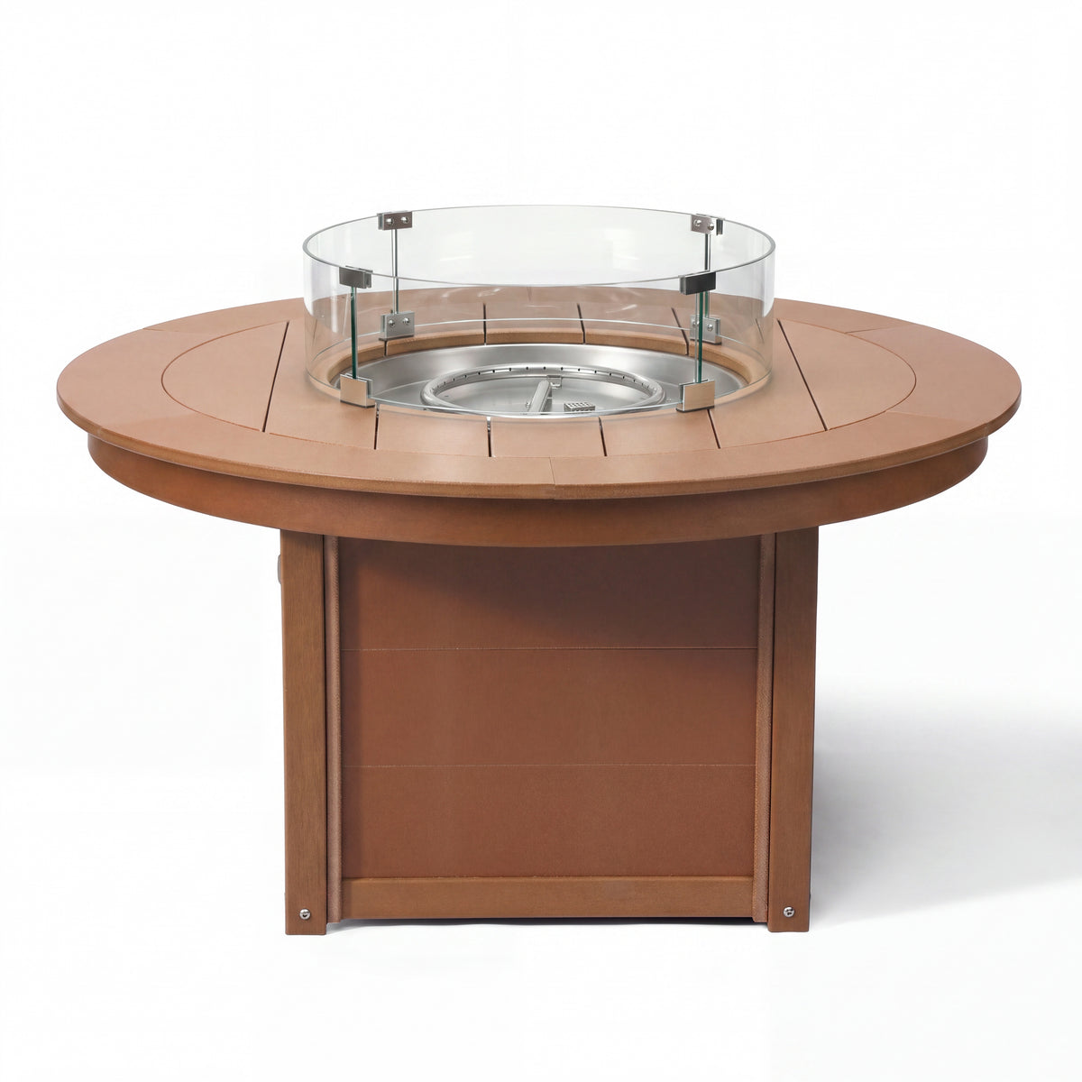 Helios 47" Modern Outdoor 55,000 BTU Patio Propane Round Fire Pit Table