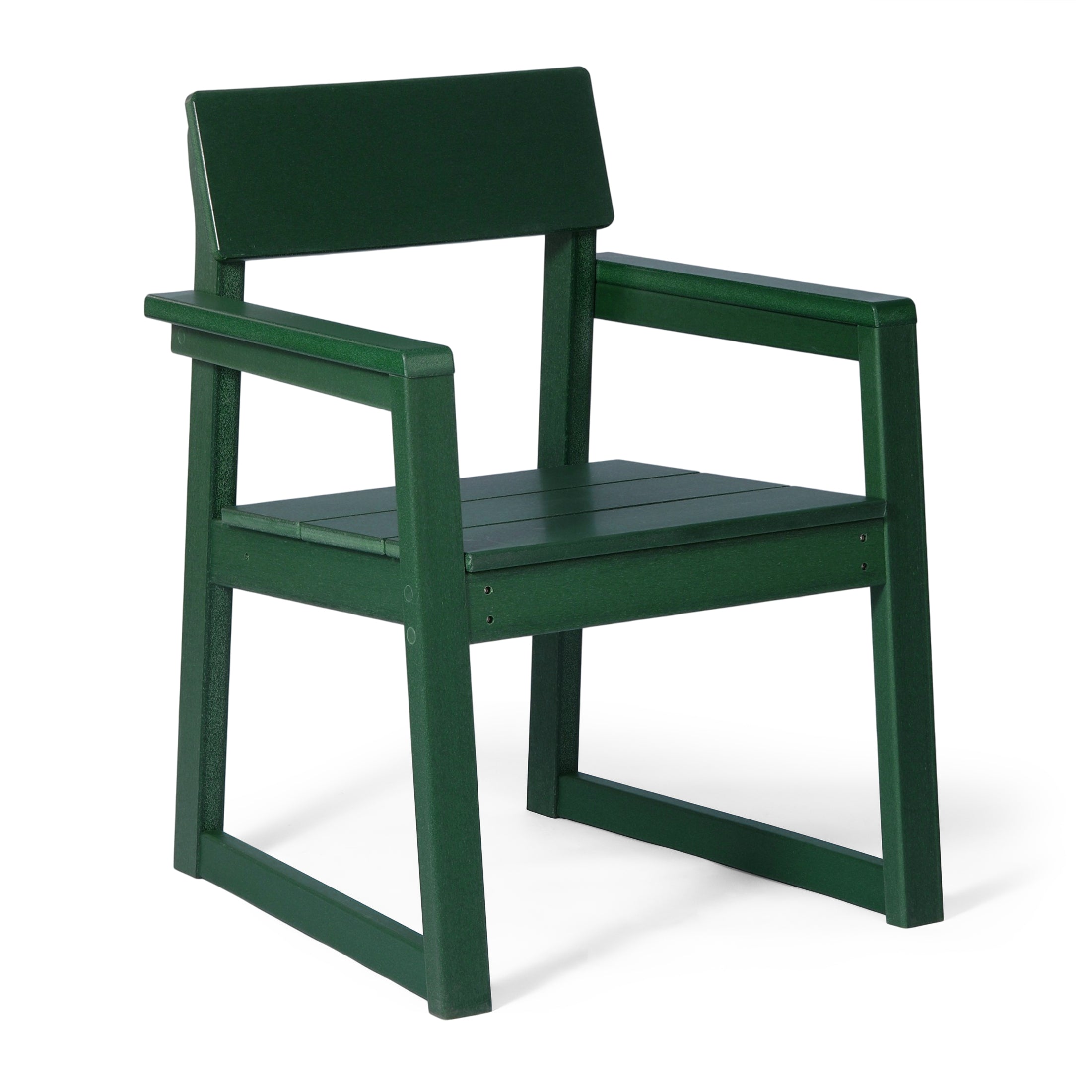 Paloma Modern HDPE Outdoor Patio Dining Arm Chairs (Set of 2)