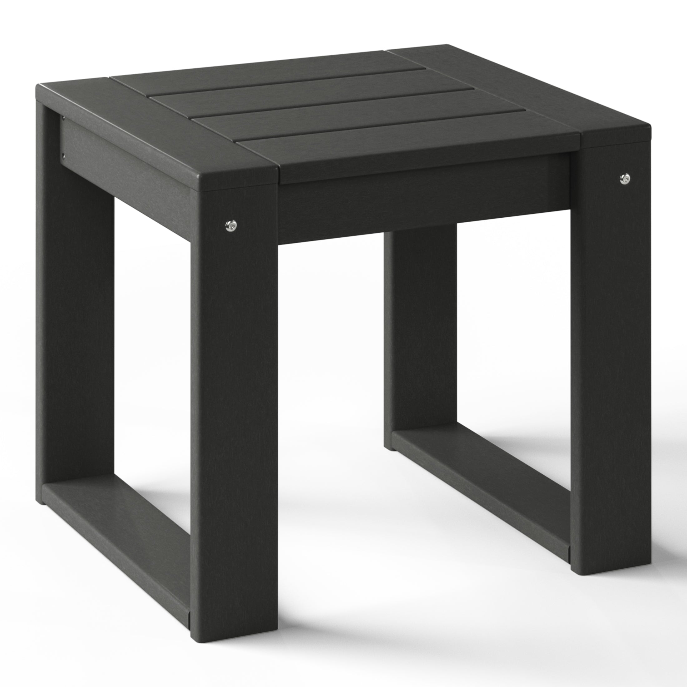Montara Modern Outdoor HDPE Rectangle Patio Side Table