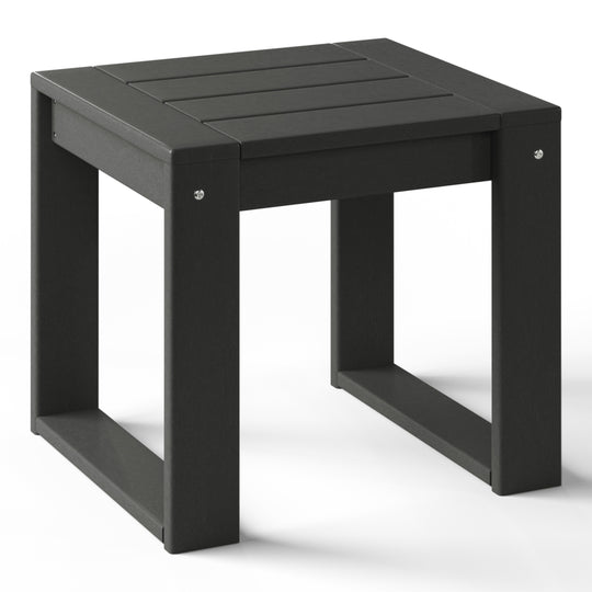 Montara Modern Outdoor HDPE Rectangle Patio Side Table