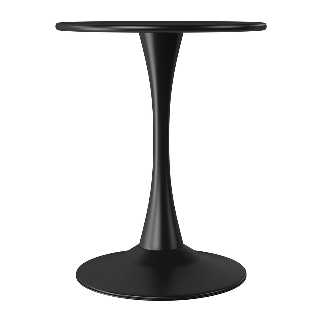Playa 23.5" Round Outdoor Indoor Metal Cocktail Dining Table