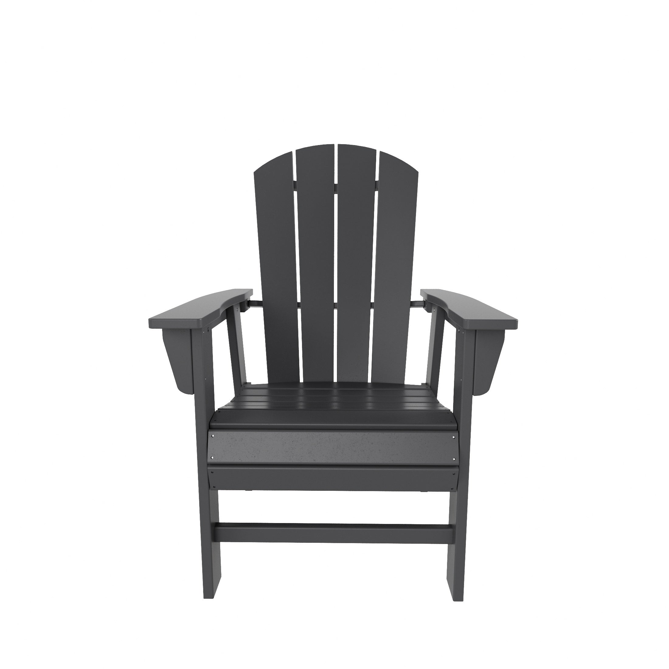 Malibu Outdoor Patio HDPE Plastic Adirondack Dining Chair