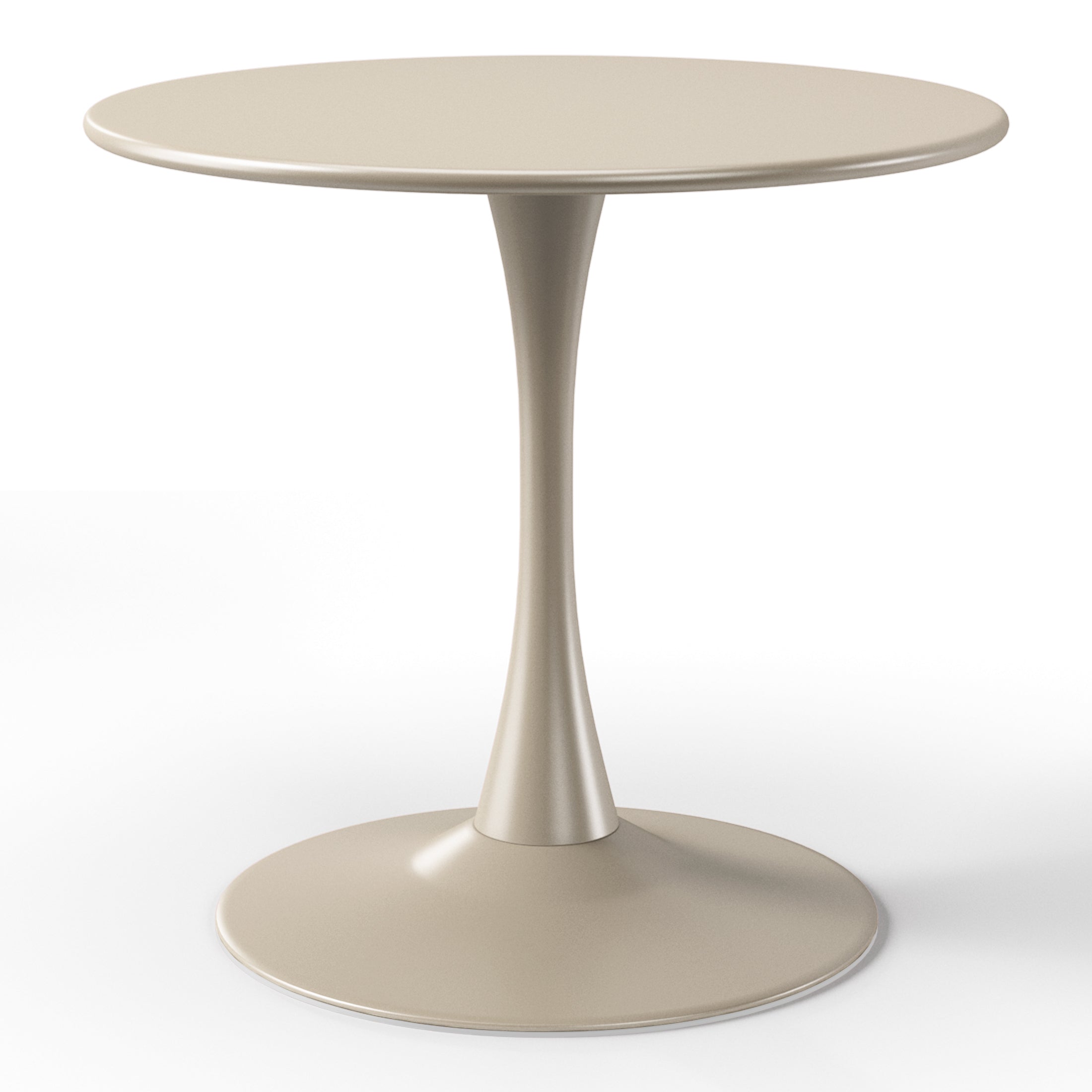 Playa 31.5" Round Outdoor Indoor Metal Cocktail Dining Table