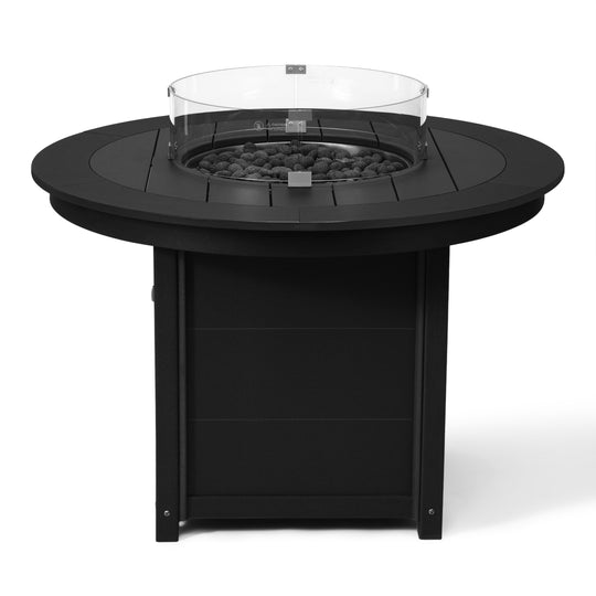 Helios 47" Modern Outdoor Patio Propane Gas Round Fire Pit Table