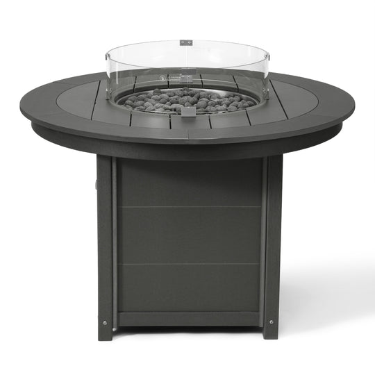 Helios 47" Modern Outdoor Patio Propane Gas Round Fire Pit Table