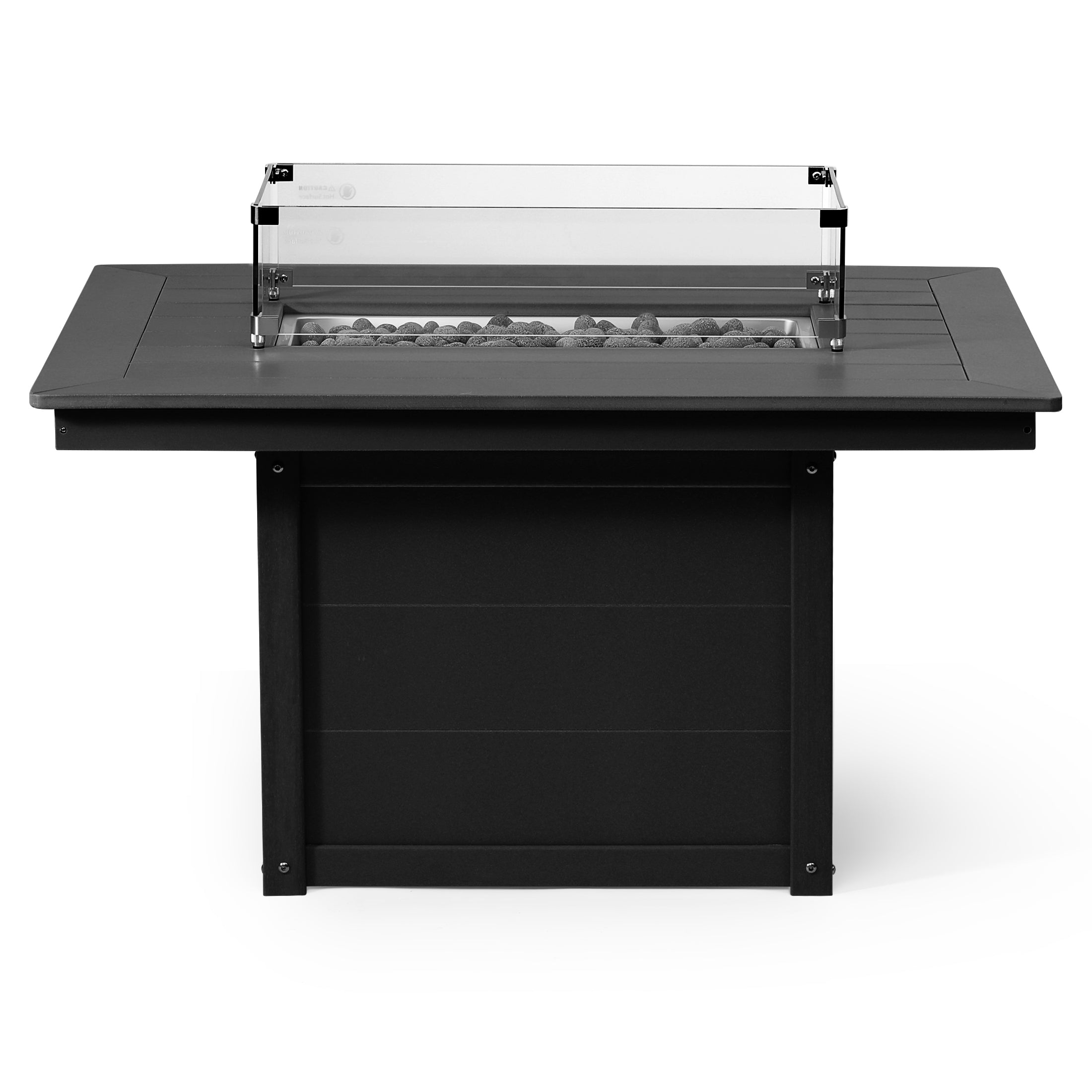 Helios 46" Modern Outdoor 55,000 BTU Patio Gas Propane Rectangle Deck Fire Pit Table
