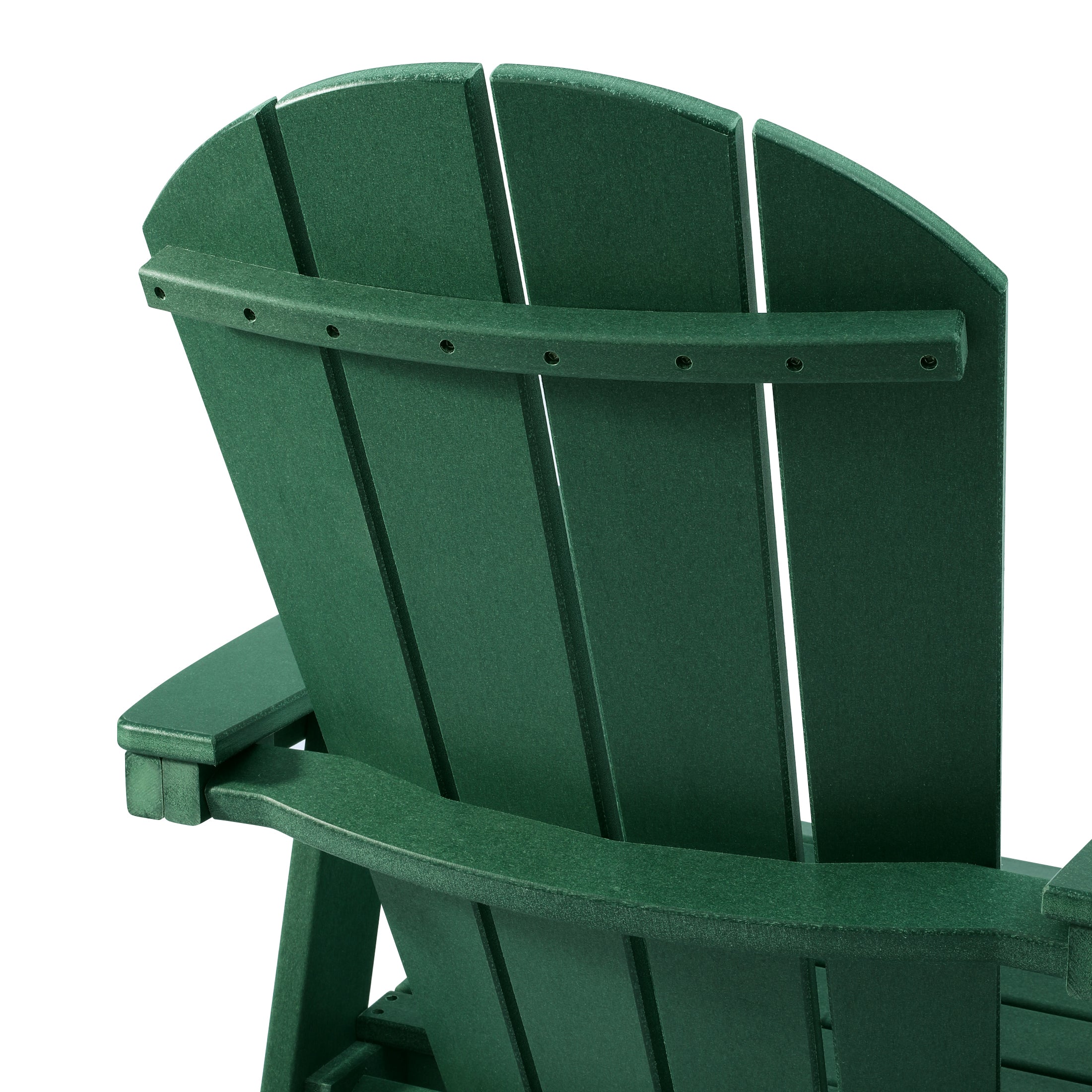 Malibu Outdoor HDPE Swivel Adirondack Patio Dining Chair With Cup Holder