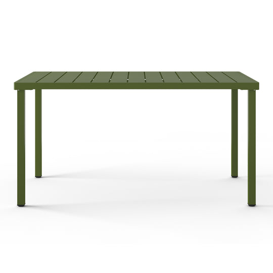 Playa 59" Iron Metal Outdoor Rectangular Patio Dining Table For 6