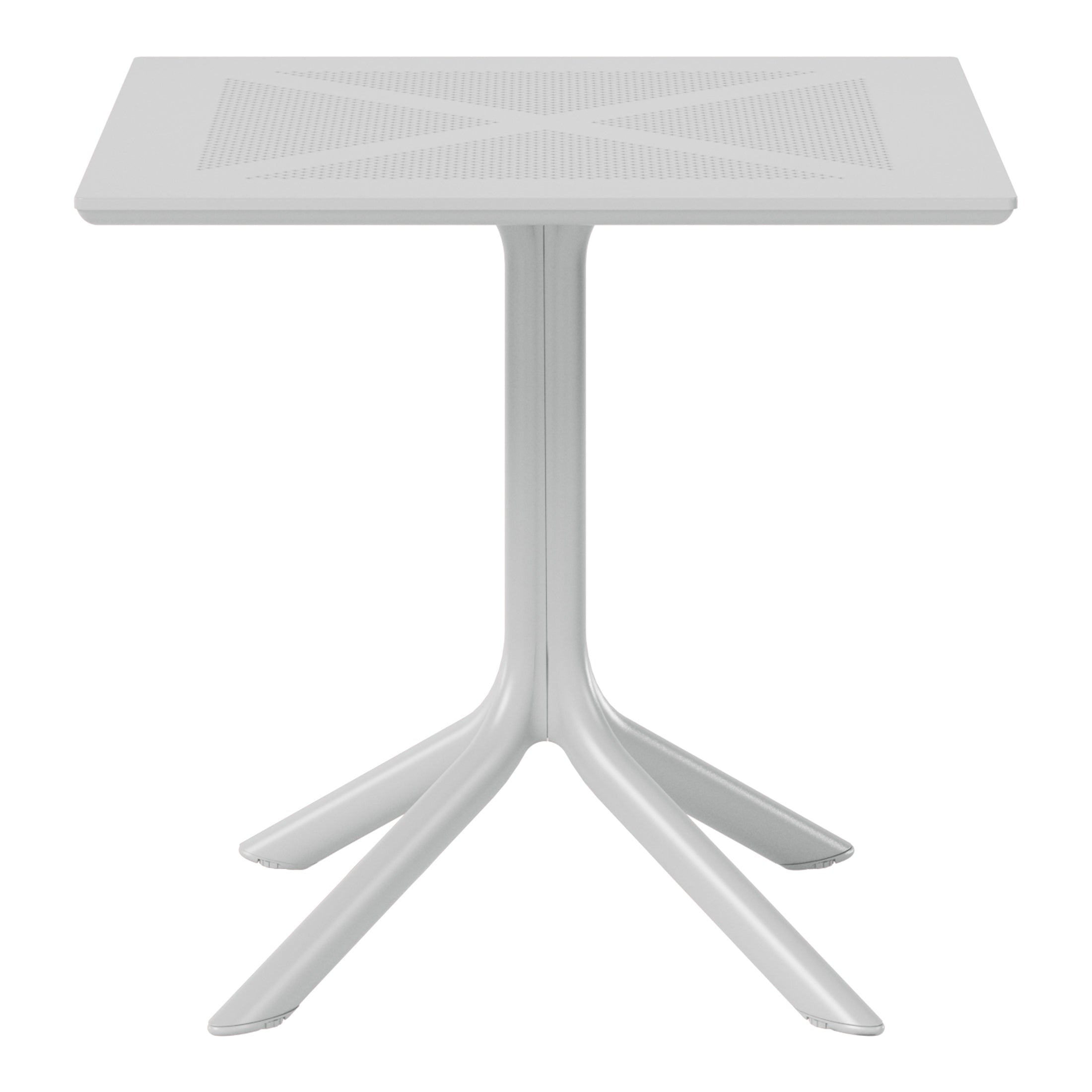 Playa 31.5" Square Plastic Outdoor Patio Dining Table for 4