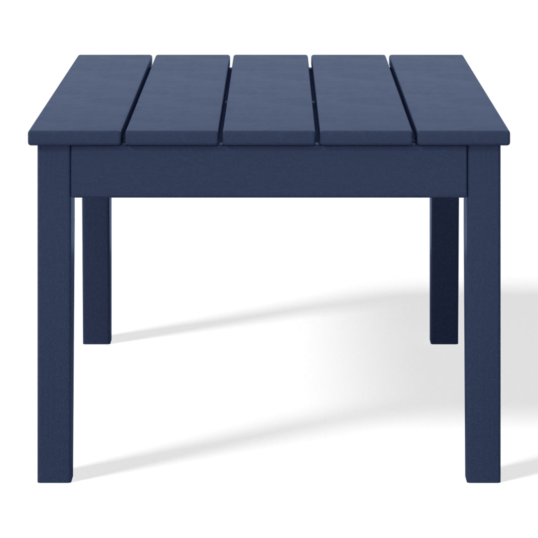 Malibu Low Outdoor HDPE Patio Rectangle Coffee Table