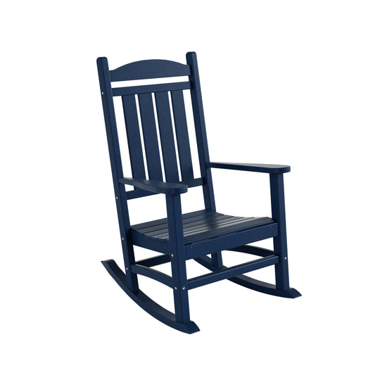 Malibu 5-Piece HDPE Outdoor Patio Furniture Couch and Rocking Chair Set