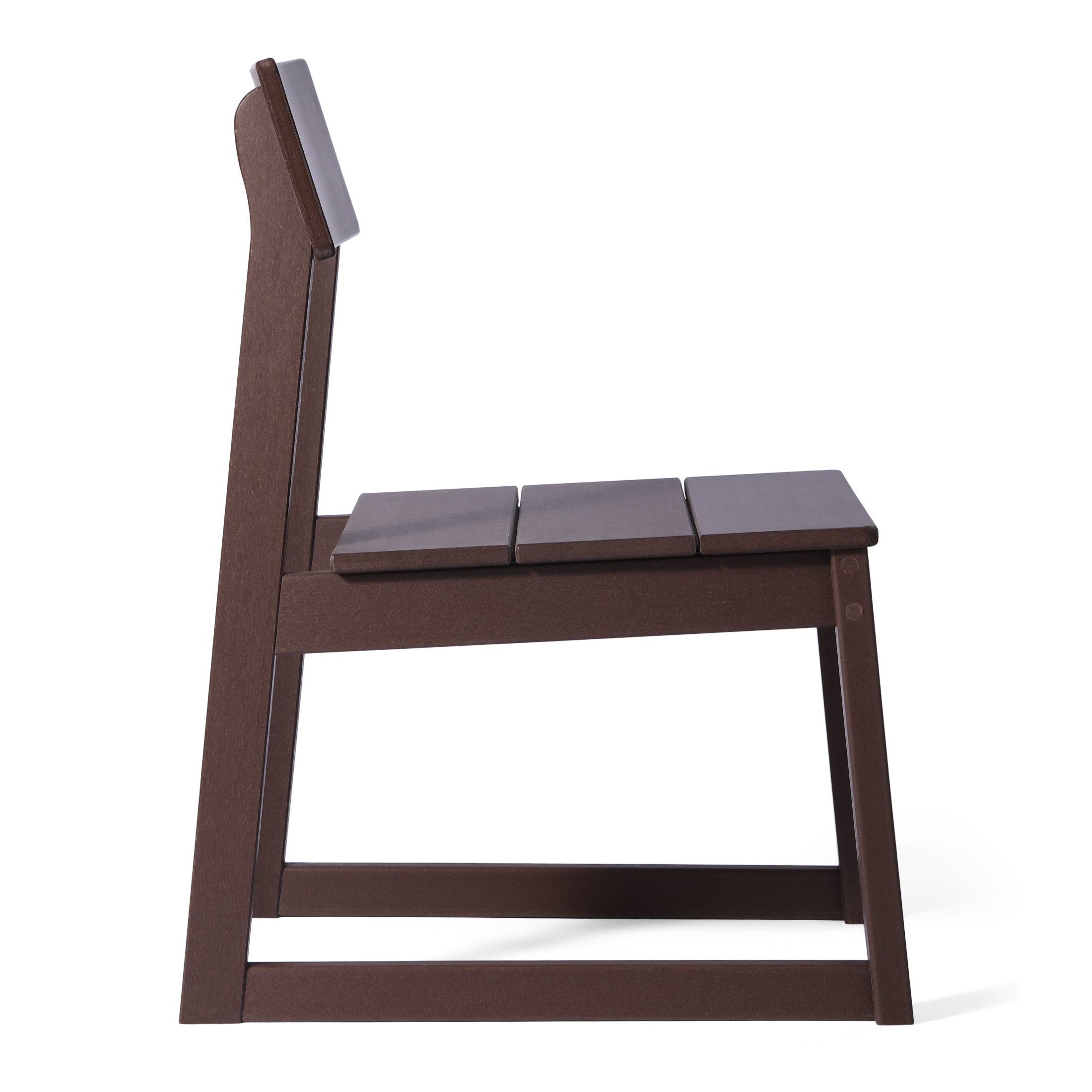 Paloma Modern HDPE Outdoor Armless Patio Dining Chairs (Set of 2)