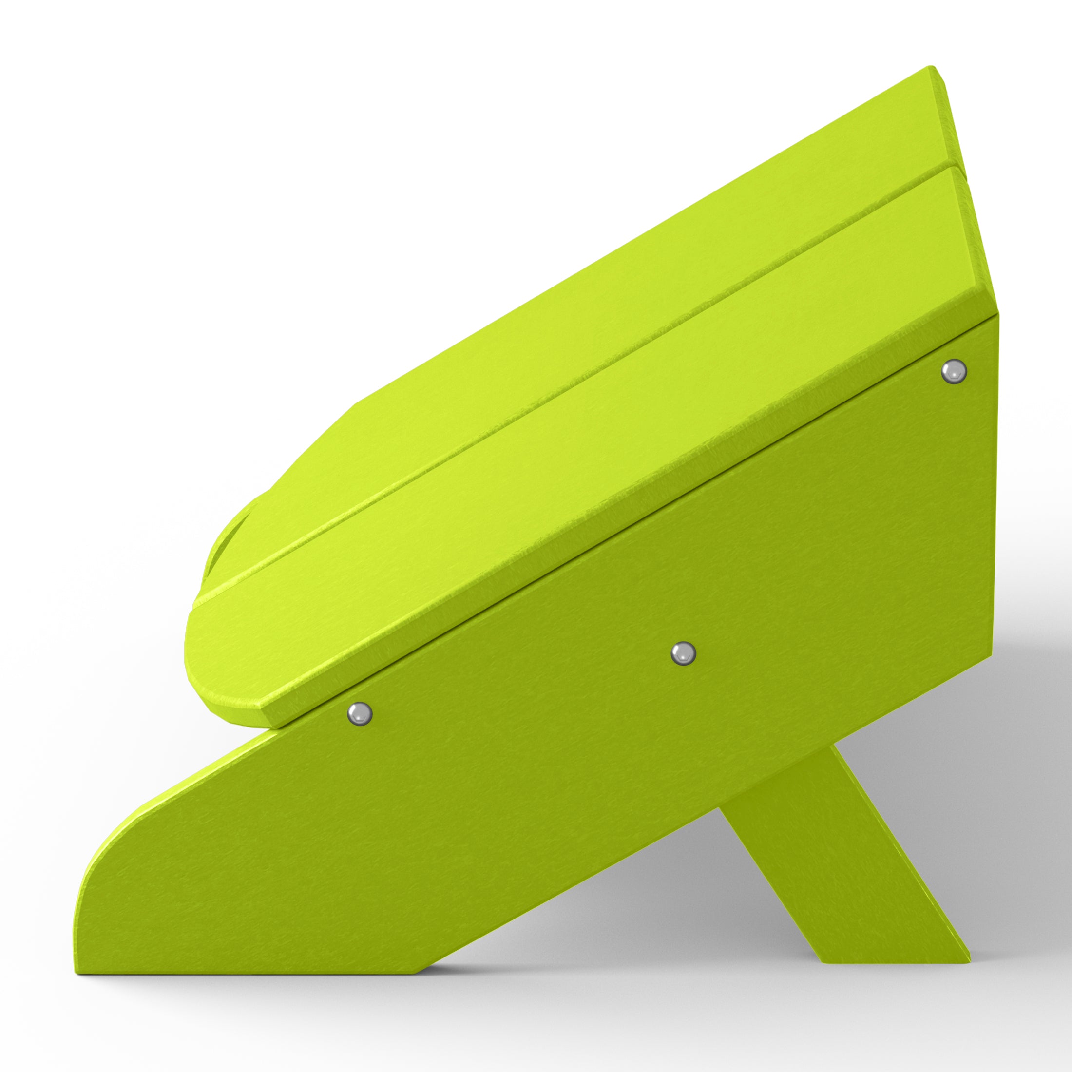 Riviera Modern HDPE Plastic Folding Patio Adirondack Ottoman