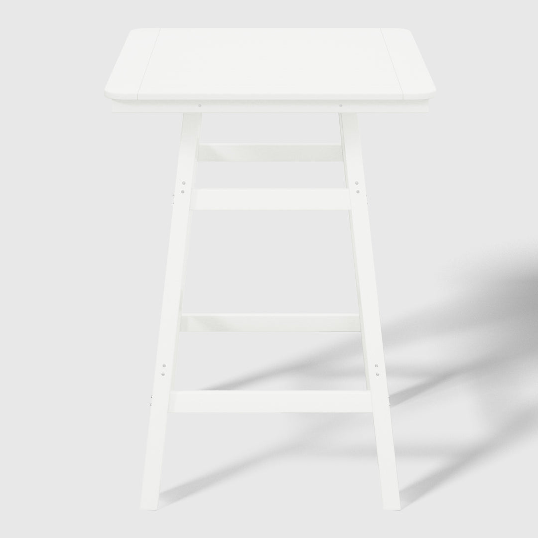 Malibu 5-Piece HDPE Outdoor Patio Dining Bar Bistro Table Set with Bar Stools