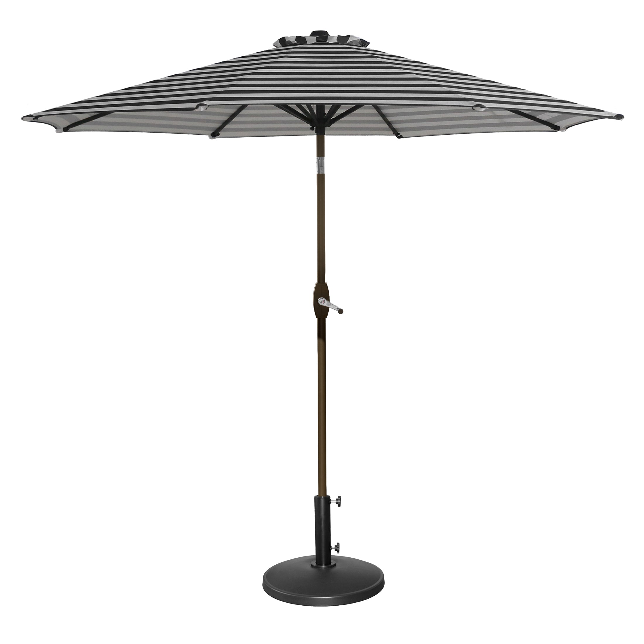 WestinTrends 9 ft Outdoor Patio Market Table Umbrella with Round Resin Base