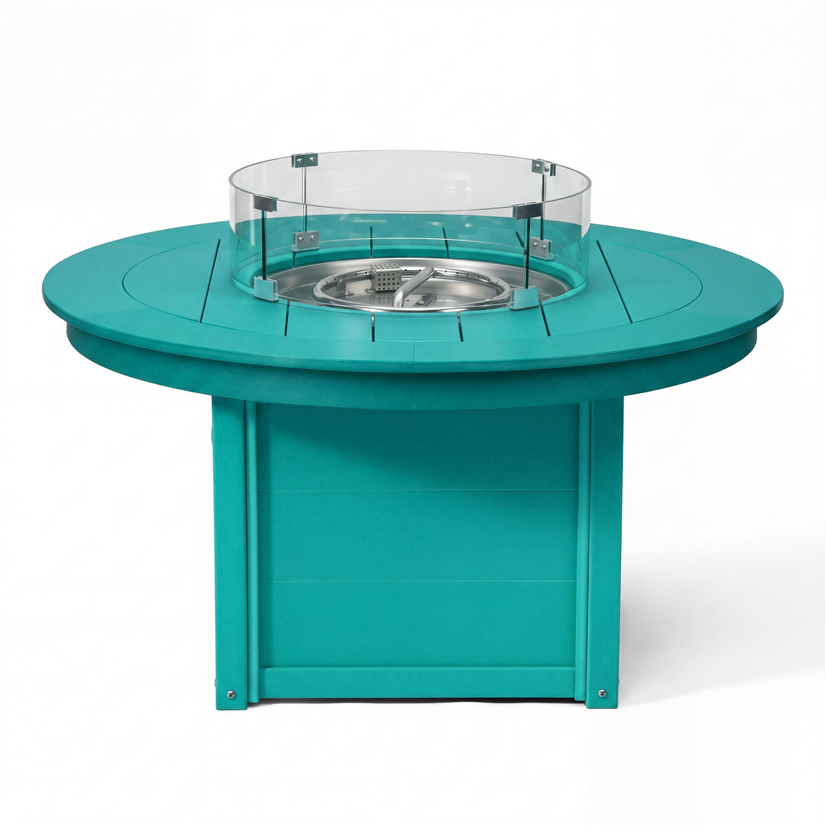 Helios 47" Modern Outdoor 55,000 BTU Patio Propane Round Fire Pit Table