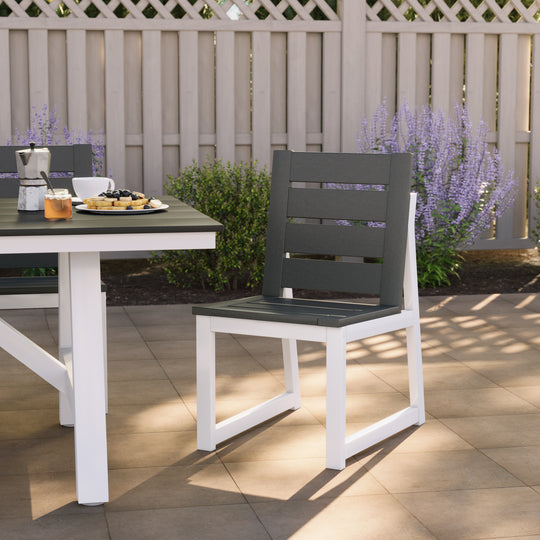 Cape May HDPE Outdoor Patio Dining Side Chair
