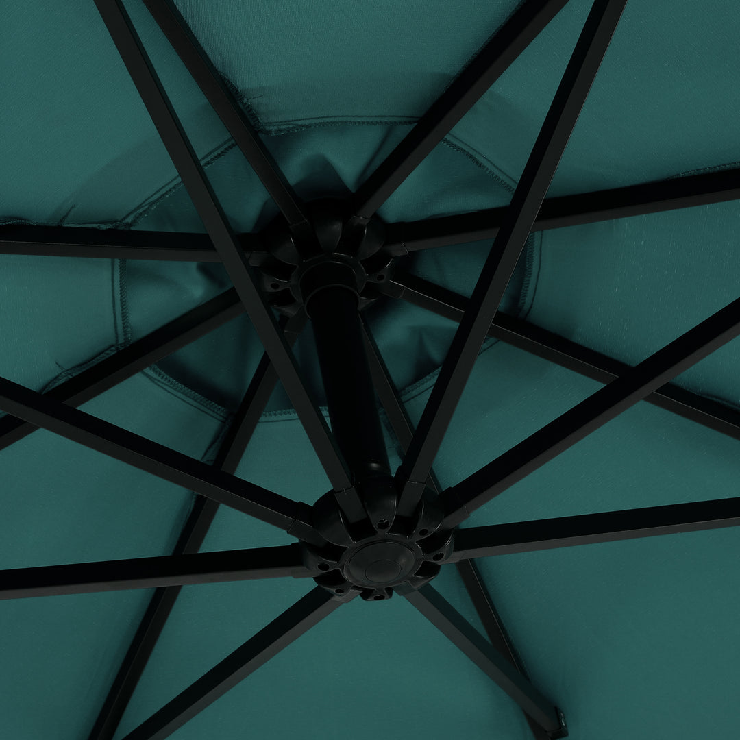 Julia 10 ft. Outdoor / Patio Cantilever Hanging Umbrella