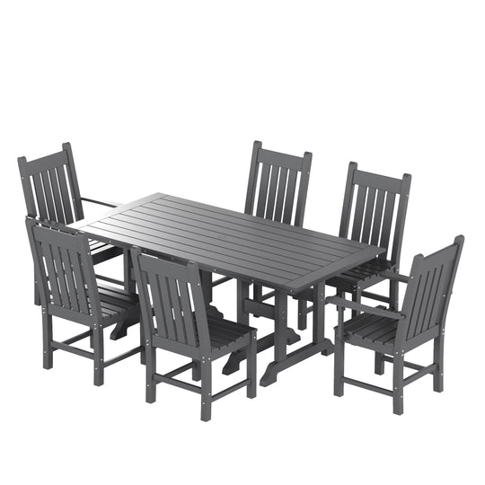 Malibu 7 Piece Outdoor Patio Dining Set Outdoor Table and Chair Set