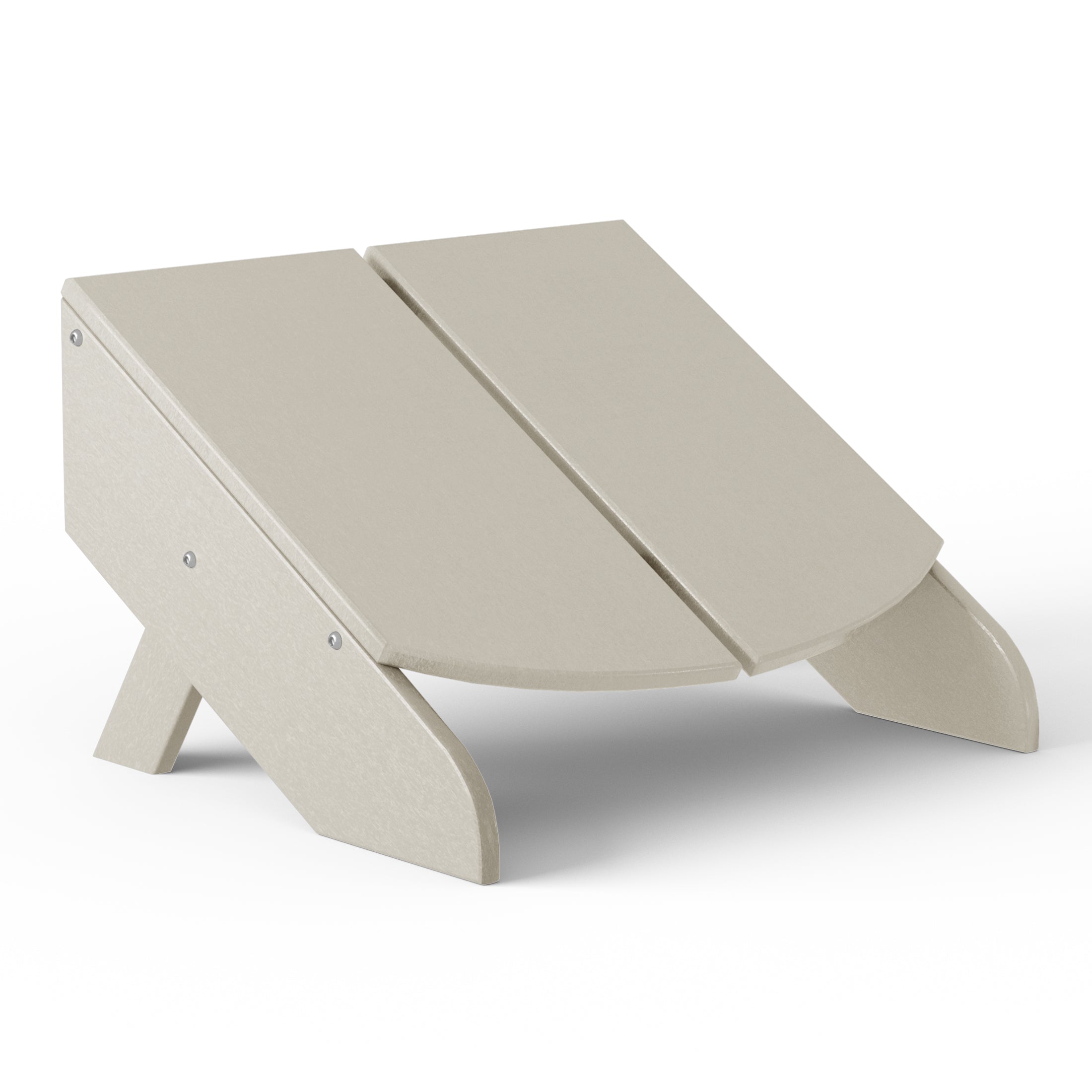 Riviera Modern HDPE Plastic Folding Patio Adirondack Ottoman