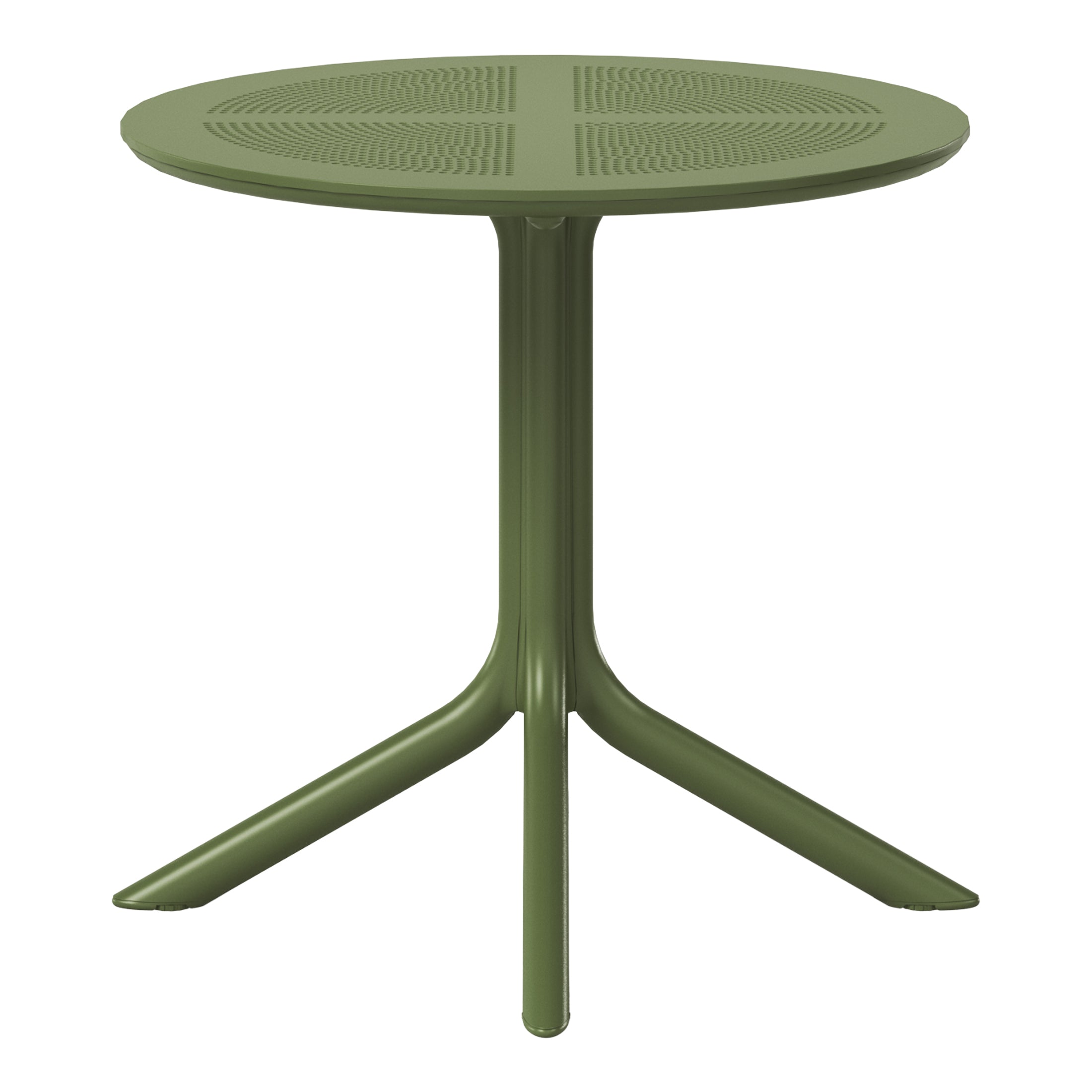 Playa 31.5" Round Plastic Outdoor Patio Dining Table for 4
