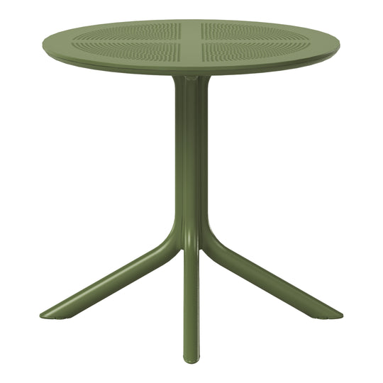 Playa 31.5" Round Plastic Outdoor Patio Dining Table for 4