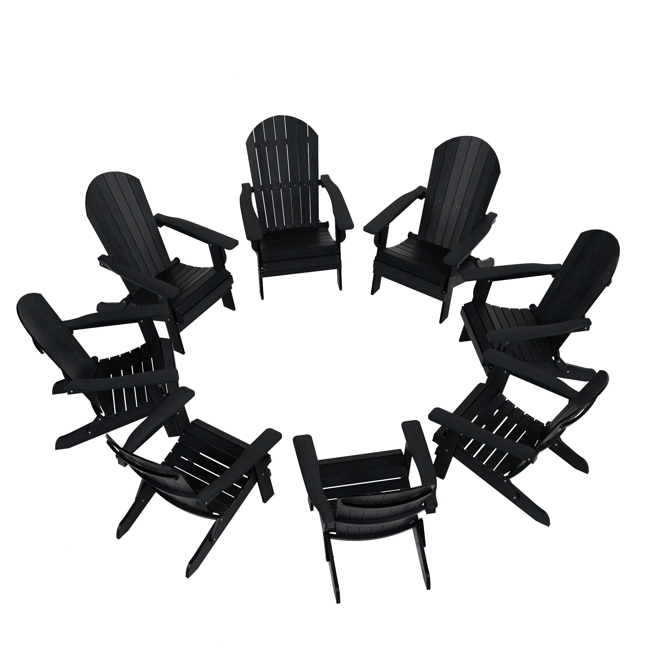 Tuscany HIPS Outdoor Patio Folding Adirondack Chair