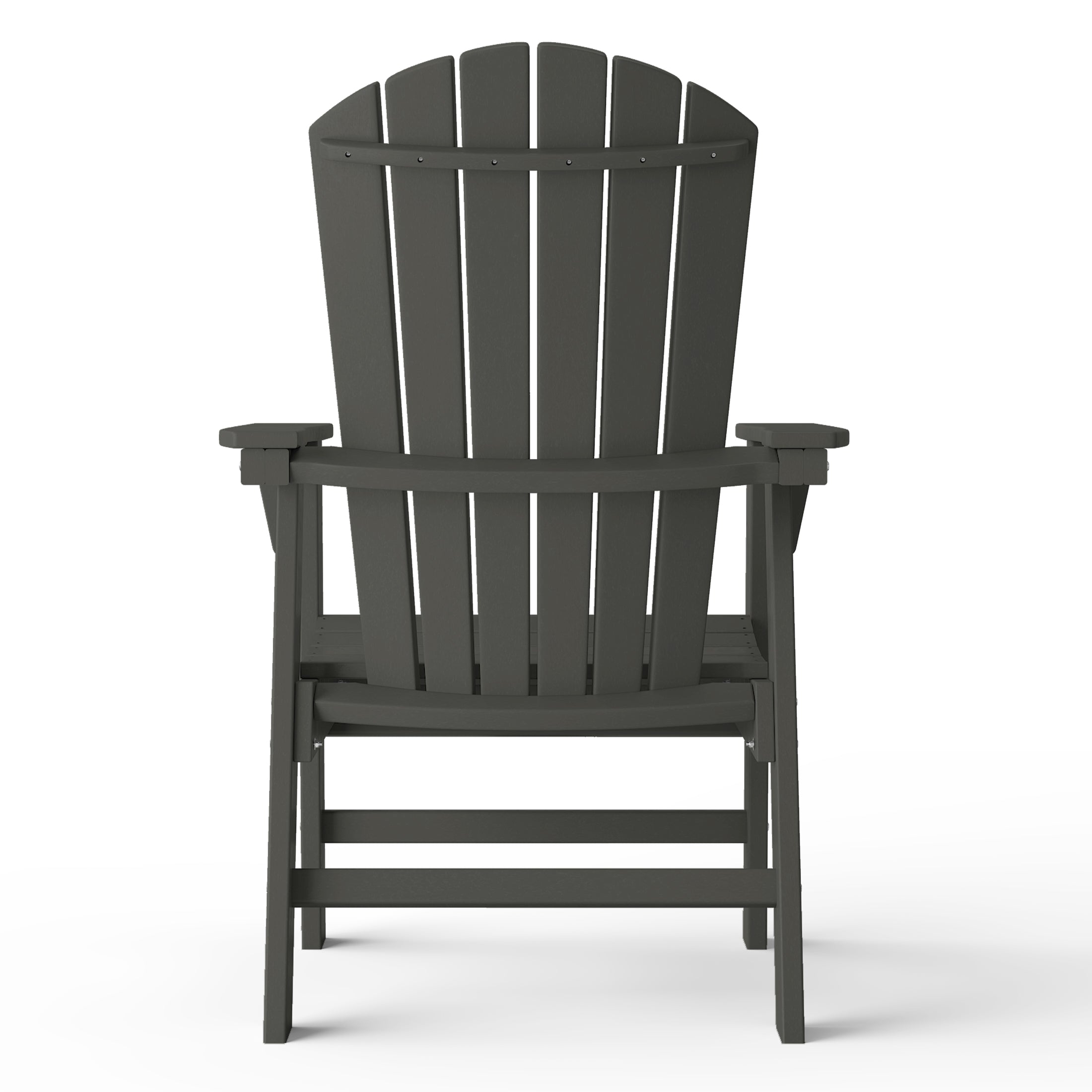 Dylan Outdoor Patio Shell-back Adirondack Dining Chair Weather Resistant