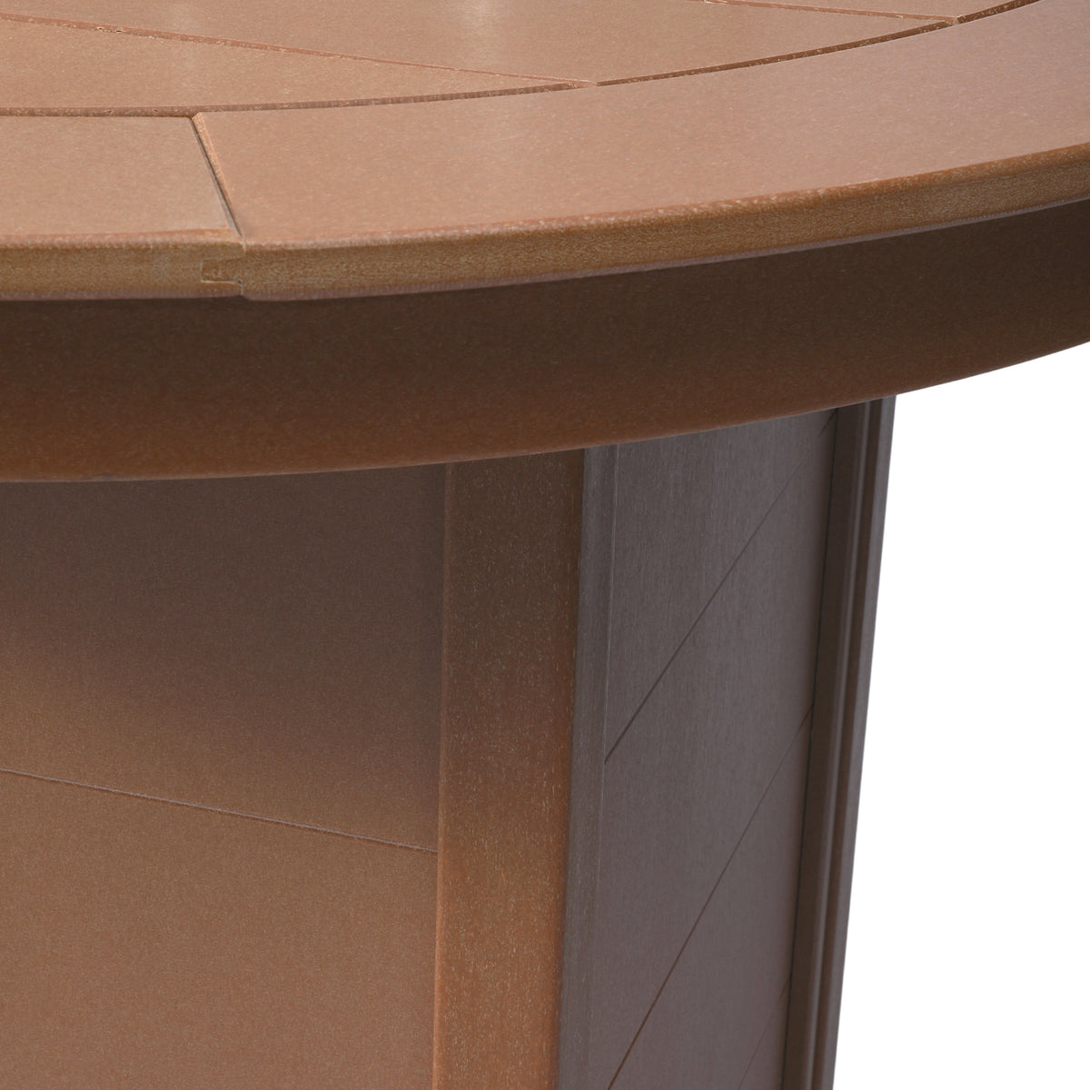 Helios 47" Modern Outdoor Patio Propane Round Counter Height Fire Pit Table