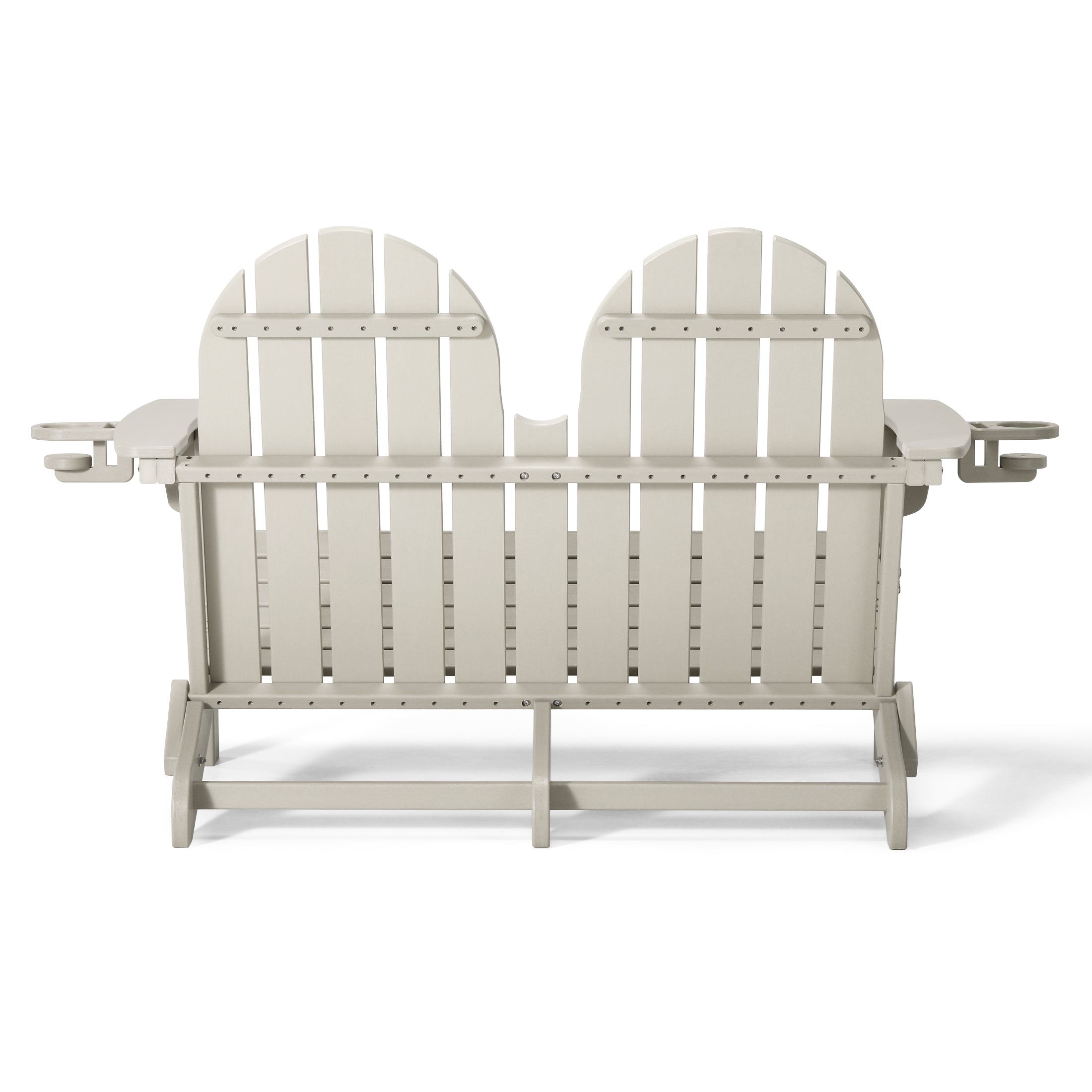 St. Augustine Outdoor Patio 49" HDPE Folding Adirondack Garden Bench