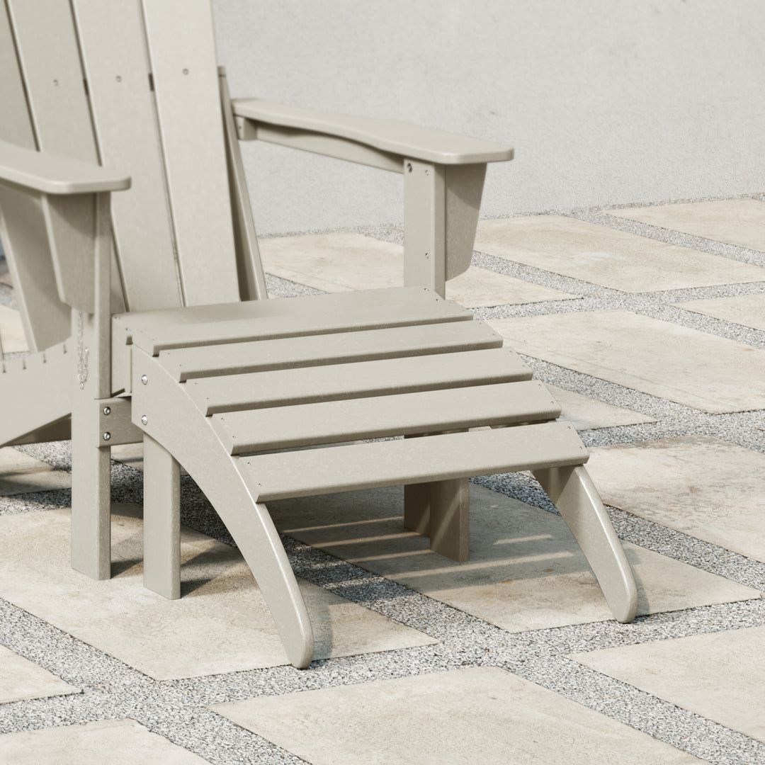 Malibu Outdoor folding ottoman for Adirondack chair