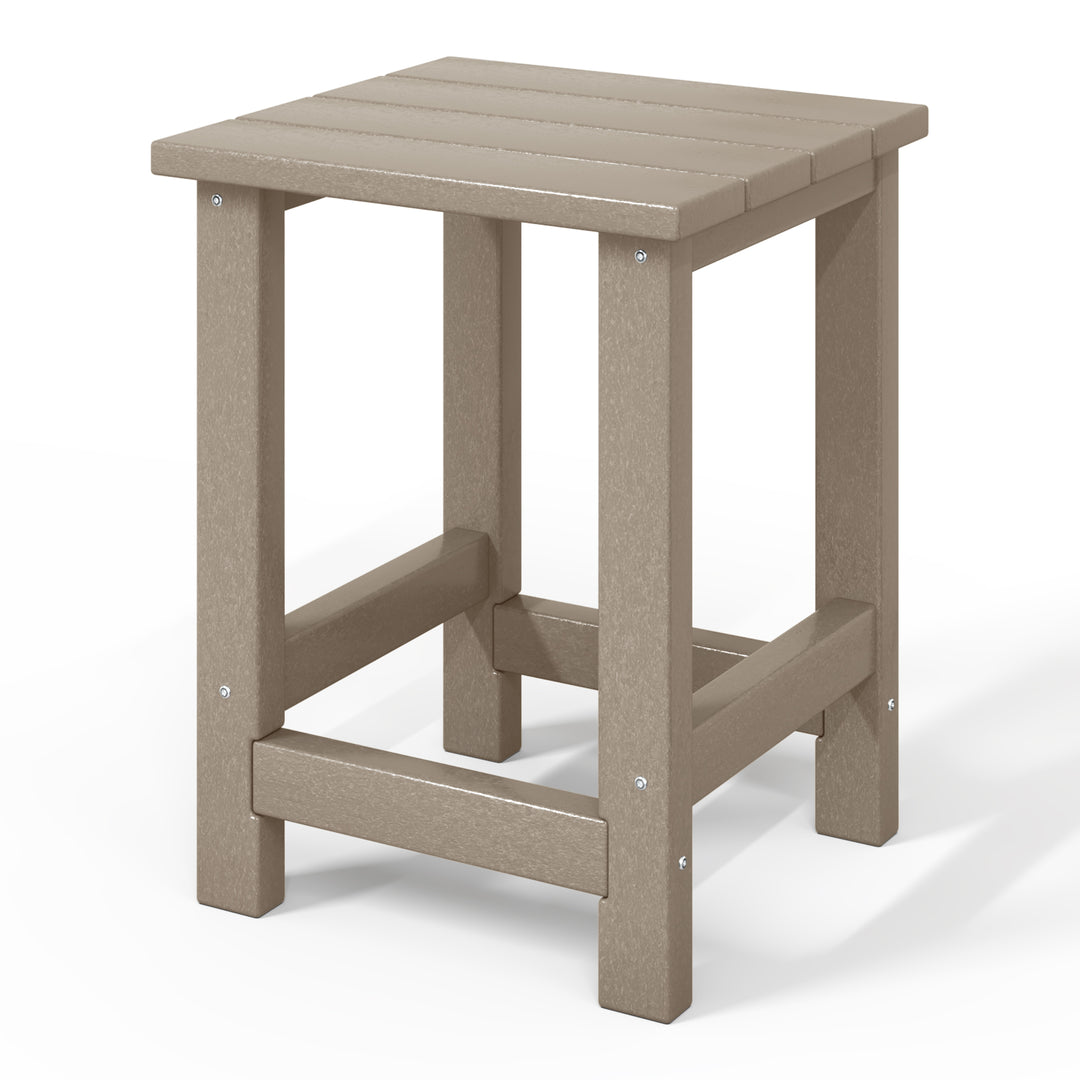 Malibu Kids Outdoor Patio Furniture HDPE Adirondack Square Side Table
