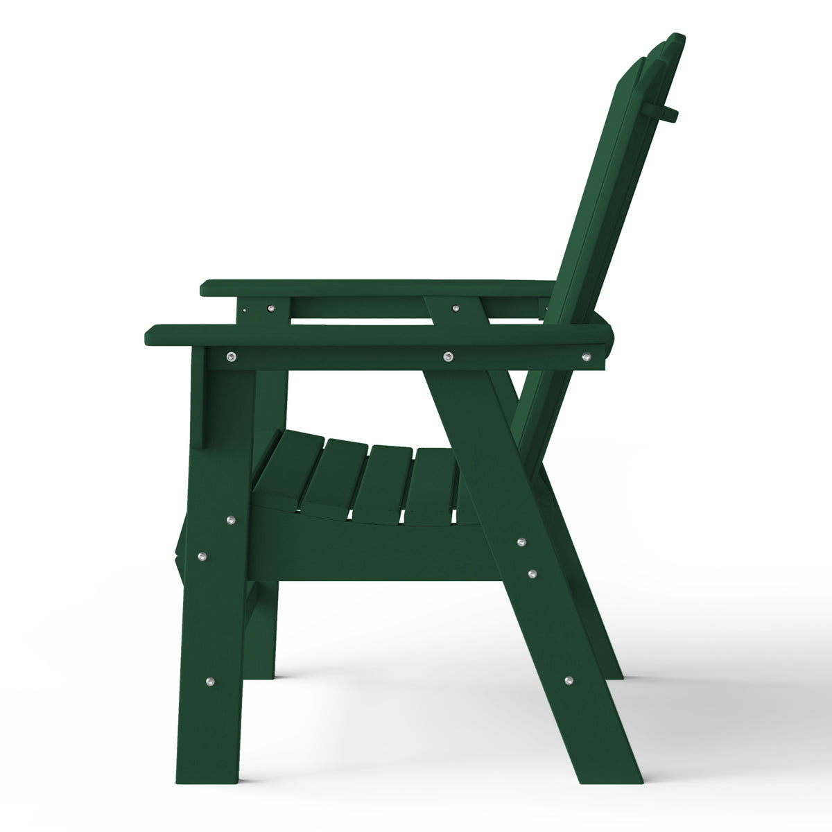 Dylan Outdoor Patio Shell-back Adirondack Dining Chair Weather Resistant