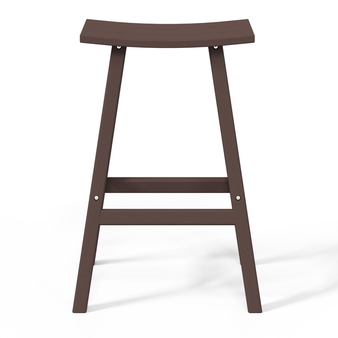 Malibu 2 piece set of 29" height Outdoor / Patio Saddle bar stools