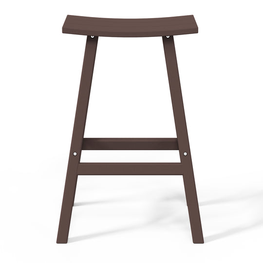Malibu 2 piece set of 29" height Outdoor / Patio Saddle bar stools