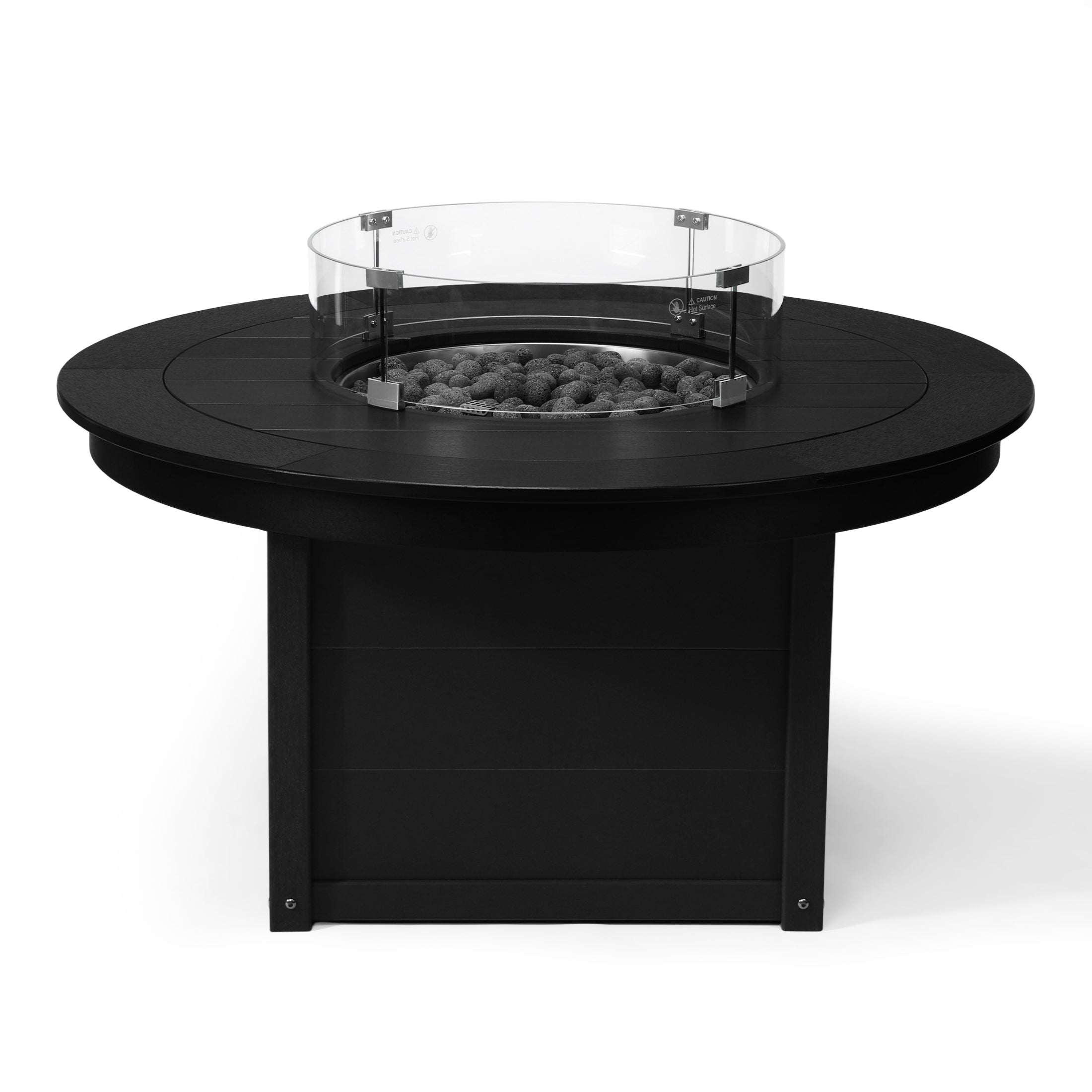 Helios 47" Modern Outdoor 55,000 BTU Patio Propane Round Fire Pit Table