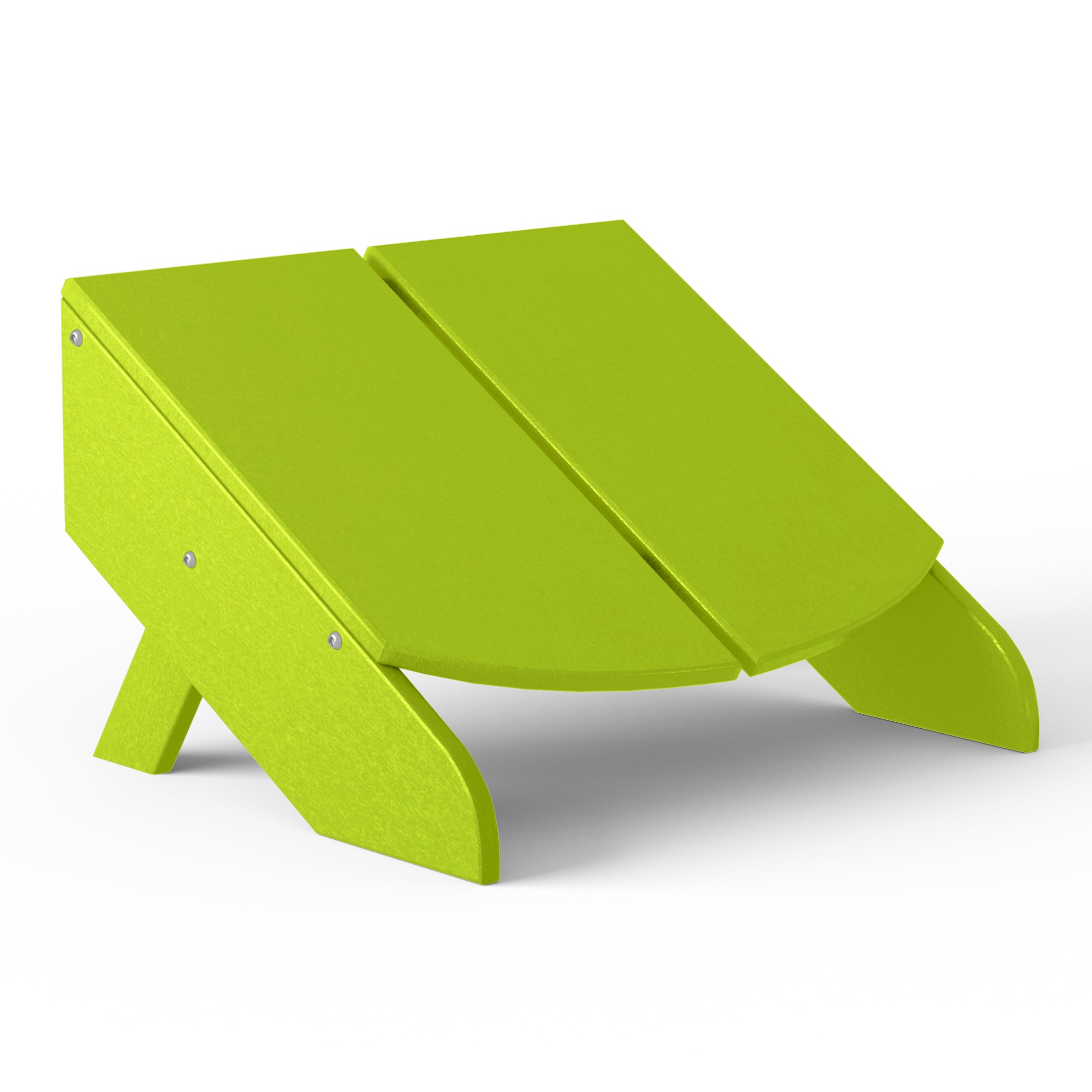 Riviera Modern HDPE Plastic Folding Patio Adirondack Ottoman