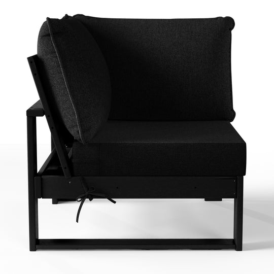 Outdoor HDPE Sectional Corner Sofa Seat with Water-Proof Cushions