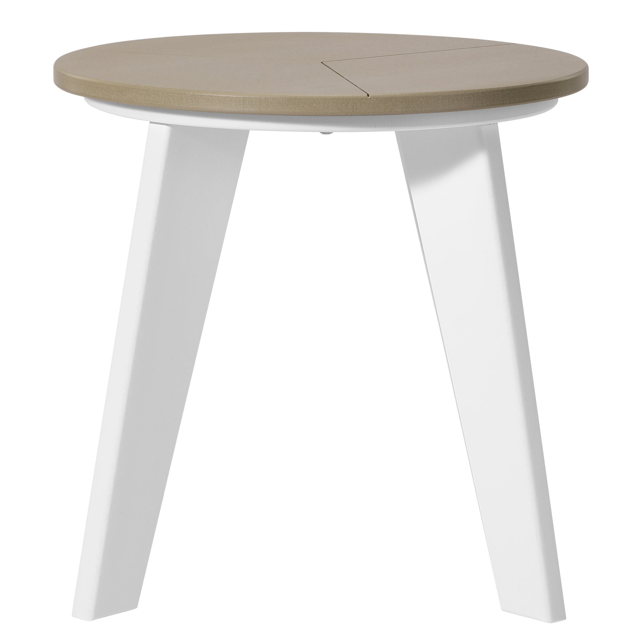 Pacifica HDPE Plastic Outdoor Round Adirondack Patio Side Table