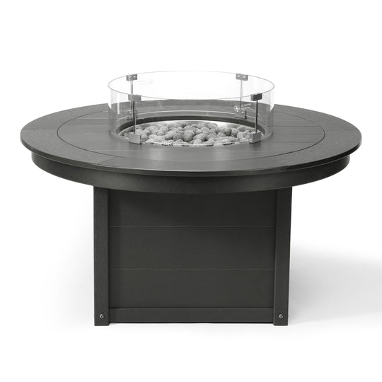 Helios 47" Modern Outdoor 55,000 BTU Patio Propane Round Fire Pit Table