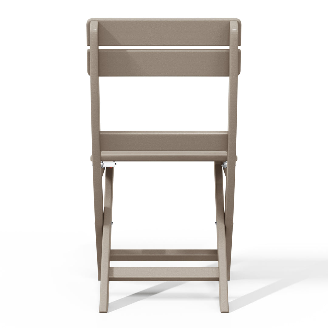 Malibu HDPE Outdoor Patio Modern Folding Dining Chair