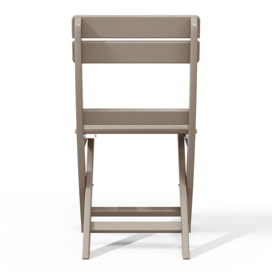 Malibu HDPE Outdoor Patio Modern Folding Dining Chair