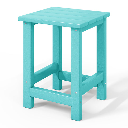 Malibu Kids Outdoor Patio Furniture HDPE Adirondack Square Side Table