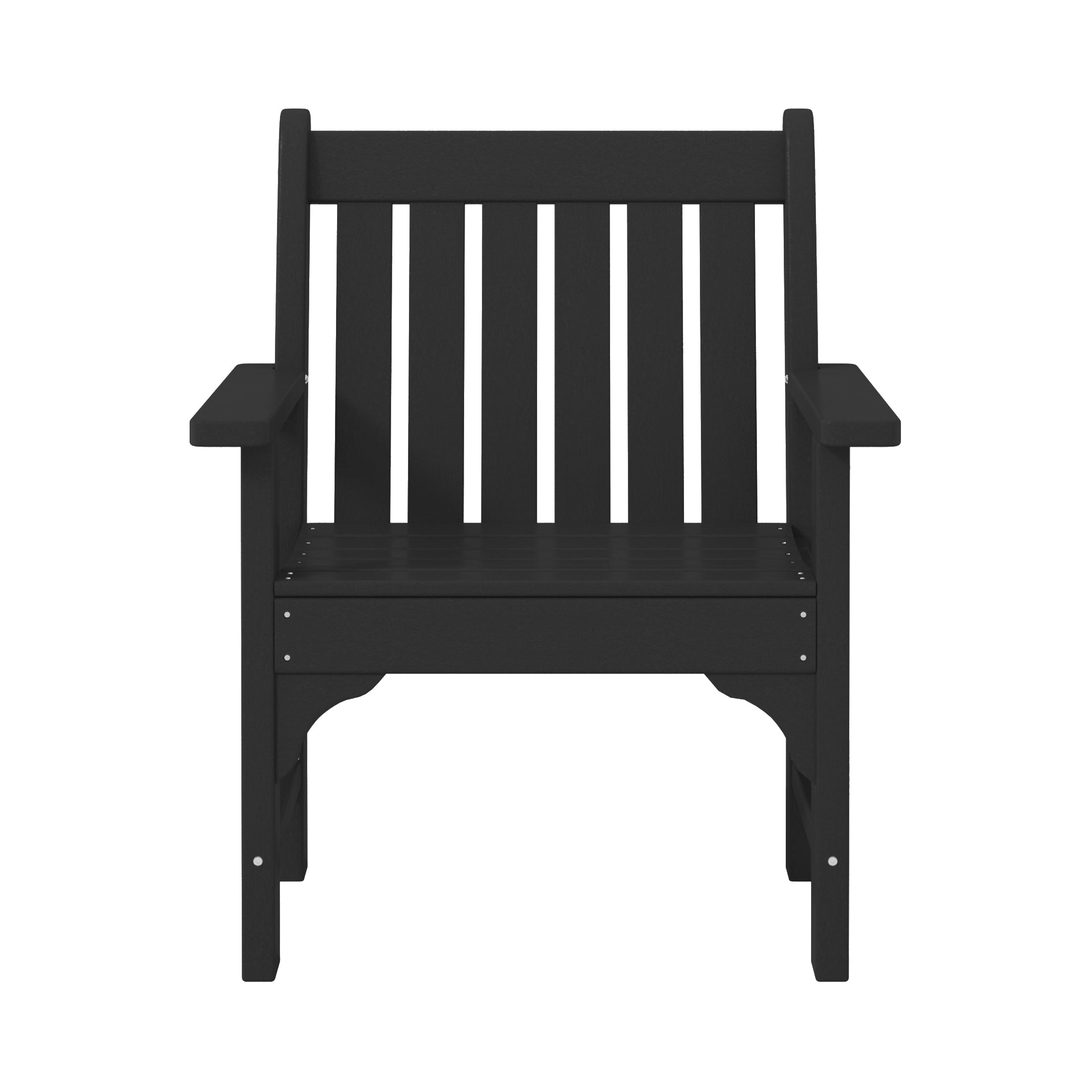 Malibu Outdoor Patio 3-Piece HDPE Adirondack Garden Chairs with Square Adirondack Side Table Set
