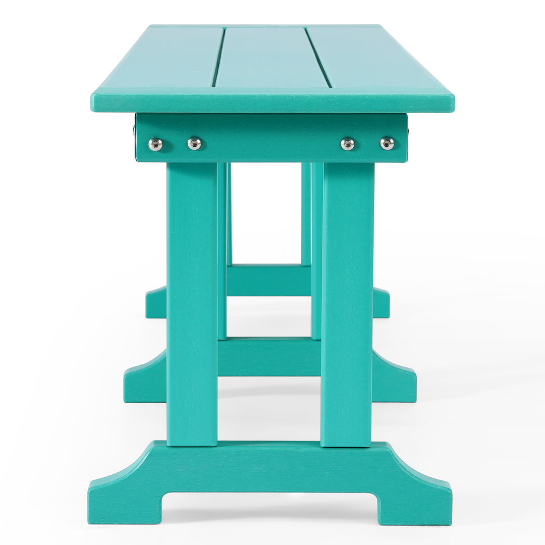 Malibu 65" Outdoor Patio Trestle Dining Bench