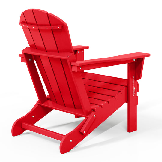 Malibu 2 piece set outdoor folding Poly Adirondack chair