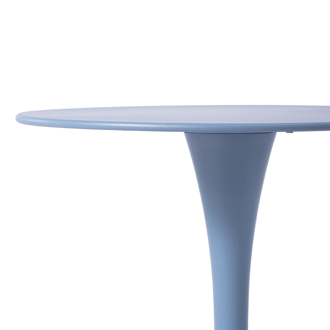 Playa 23.5" Round Outdoor Indoor Metal Cocktail Dining Table