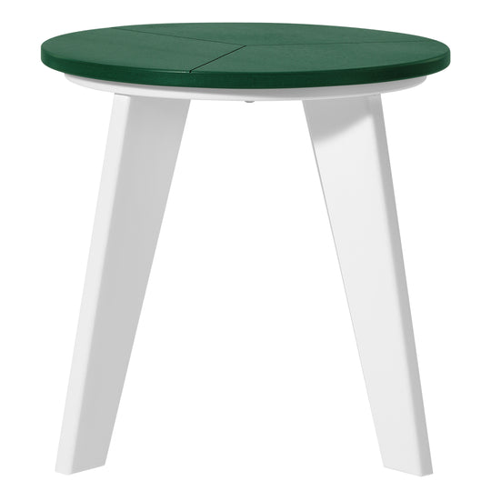 Pacifica HDPE Plastic Outdoor Round Adirondack Patio Side Table