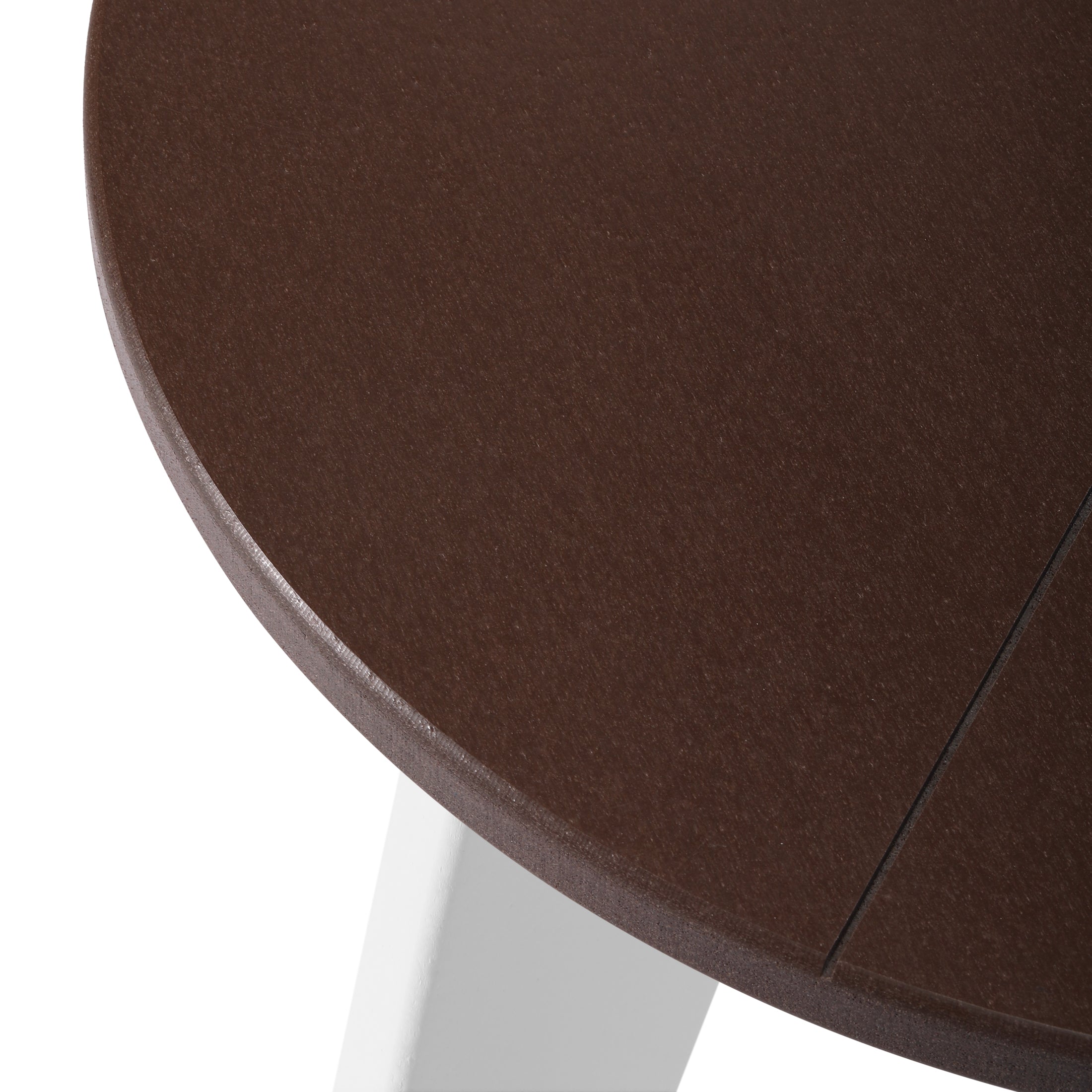 Pacifica 3-Piece Outdoor HDPE Conversation Set with Deep Seating Chairs and Round Side Table