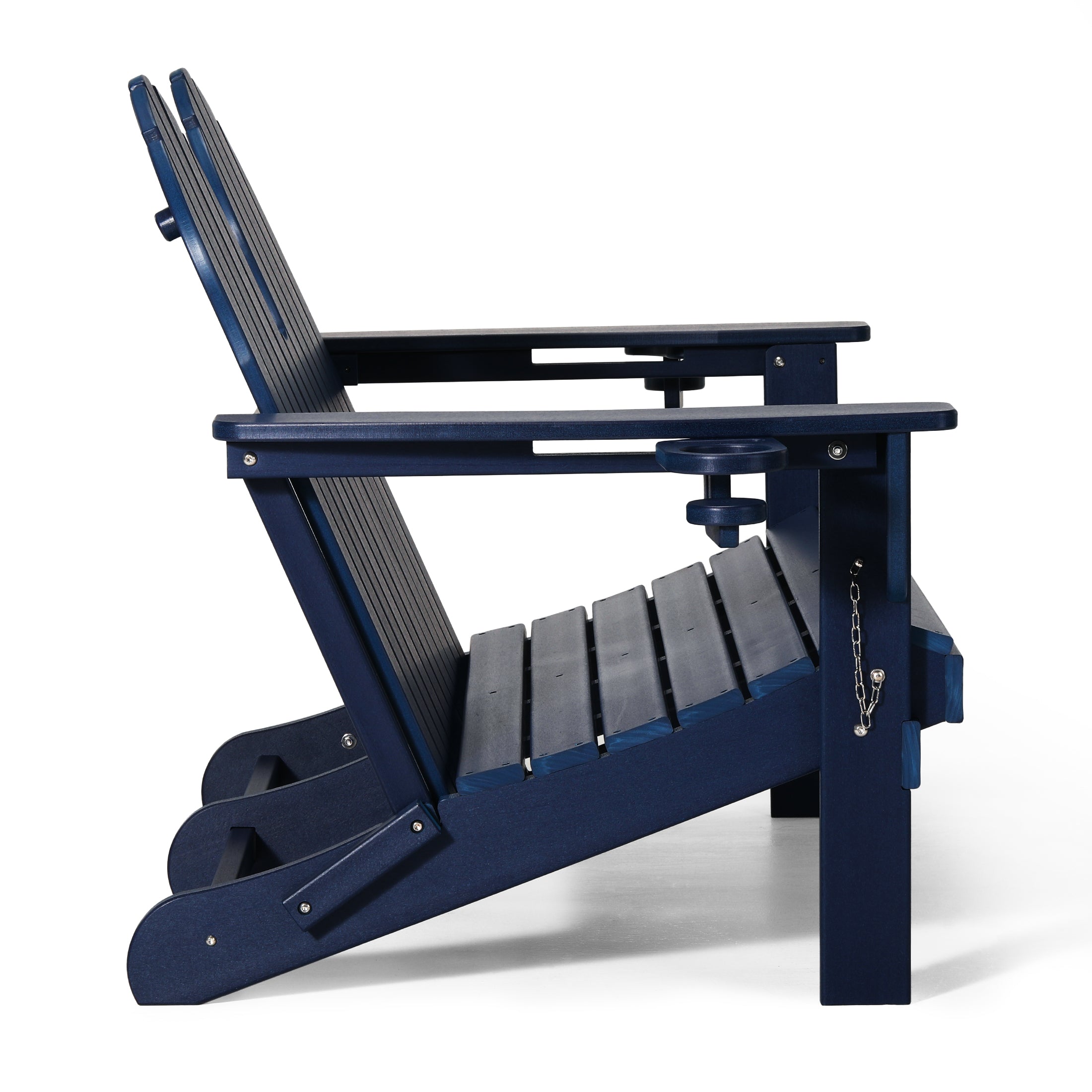 St. Augustine Outdoor Patio 49" HDPE Folding Adirondack Garden Bench
